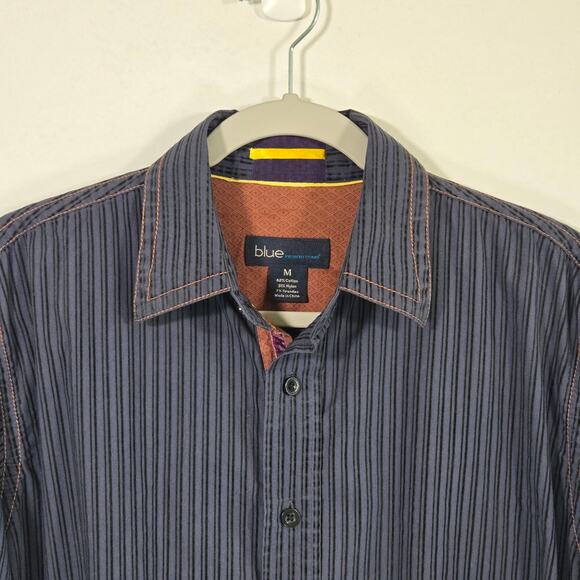 Pronto Uomo BLUE Men's Shirt. Size Medium. - Picture 10 of 16